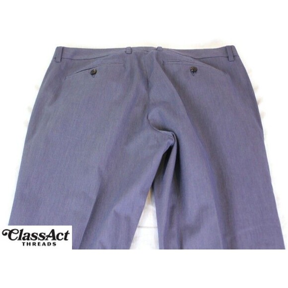 Bonobos Monday Pants Men Blue Flat Front Chino Slim Stretch Tag Sz 36X34 (36X32) - Picture 9 of 9